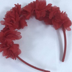 Kırmızı Özel Tasarım Çiçekli Kına Lohusa Tacı Hediyelik Taç-LOH-1029 Kırmızı Özel Tasarım Çiçekli Kına Lohusa Tacı Hediyelik Taç-LOH-1029