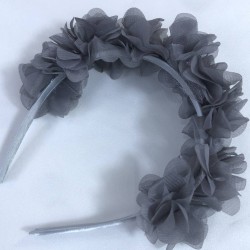 Gri Özel Tasarım Çiçekli Kına Lohusa Tacı Hediyelik Taç-LOH-1032 Gri Özel Tasarım Çiçekli Kına Lohusa Tacı Hediyelik Taç-LOH-1032