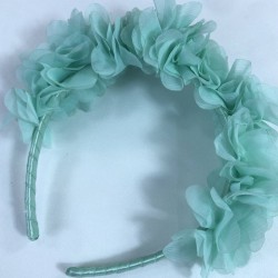 Su Yeşili Özel Tasarım Çiçekli Kına Lohusa Tacı Hediyelik Taç-LOH-1034 Su Yeşili Özel Tasarım Çiçekli Kına Lohusa Tacı Hediyelik Taç-LOH-1034