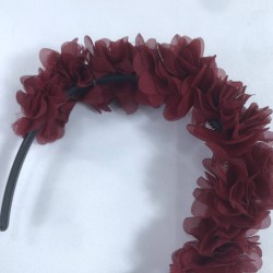 Bordo Özel Tasarım Çiçekli Kına Lohusa Tacı Hediyelik Taç-LOH-1036 Bordo Özel Tasarım Çiçekli Kına Lohusa Tacı Hediyelik Taç-LOH-1036