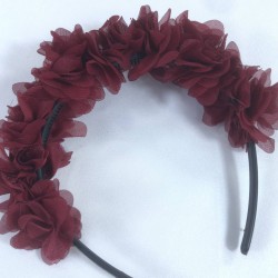 Bordo Özel Tasarım Çiçekli Kına Lohusa Tacı Hediyelik Taç-LOH-1036 Bordo Özel Tasarım Çiçekli Kına Lohusa Tacı Hediyelik Taç-LOH-1036