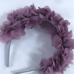 Gül Kurusu Özel Tasarım Çiçekli Kına Lohusa Tacı Hediyelik Taç-LOH-1037 Gül Kurusu Özel Tasarım Çiçekli Kına Lohusa Tacı Hediyelik Taç-LOH-1037