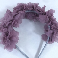 Gül Kurusu Özel Tasarım Çiçekli Kına Lohusa Tacı Hediyelik Taç-LOH-1037 Gül Kurusu Özel Tasarım Çiçekli Kına Lohusa Tacı Hediyelik Taç-LOH-1037