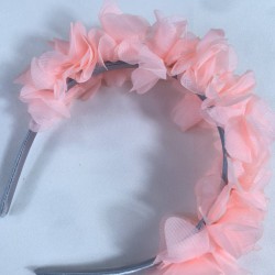 Somon Özel Tasarım Çiçekli Kına Lohusa Tacı Hediyelik Taç-LOH-1038 Somon Özel Tasarım Çiçekli Kına Lohusa Tacı Hediyelik Taç-LOH-1038