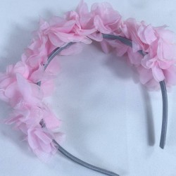 Pembe Özel Tasarım Çiçekli Kına Lohusa Tacı Hediyelik Taç-LOH-1039 Pembe Özel Tasarım Çiçekli Kına Lohusa Tacı Hediyelik Taç-LOH-1039