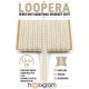 Mat Krem Loopera Dense Knit Kabartmalı Dekoratif Şerit &ndash; Premium El İşi S&uuml;sleme 1 Metre-LOOPERA-13