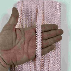 A&ccedil;ık Pudra Loopera Dense Knit Kabartmalı Dekoratif Şerit &ndash; Premium El İşi S&uuml;sleme 1 Metre-LOOPERA-15