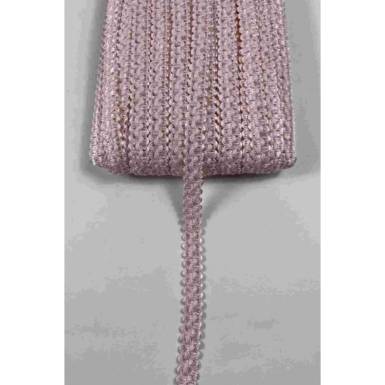 A&ccedil;ık Pudra Loopera Dense Knit Kabartmalı Dekoratif Şerit &ndash; Premium El İşi S&uuml;sleme 1 Metre-LOOPERA-15