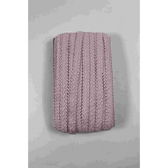 Pudra Loopera Dense Knit Kabartmalı Dekoratif Şerit &ndash; Premium El İşi S&uuml;sleme 1 Metre-LOOPERA-18