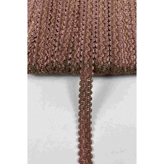 A&ccedil;ık Kahve Loopera Dense Knit Kabartmalı Dekoratif Şerit &ndash; Premium El İşi S&uuml;sleme 1 Metre-LOOPERA-2