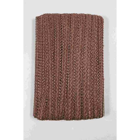 A&ccedil;ık Kahve Loopera Dense Knit Kabartmalı Dekoratif Şerit &ndash; Premium El İşi S&uuml;sleme 1 Metre-LOOPERA-2