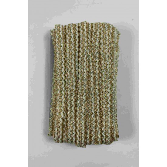 Gold Krem Loopera Dense Knit Kabartmalı Dekoratif Şerit &ndash; Premium El İşi S&uuml;sleme 1 Metre-LOOPERA-22
