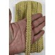 Gold Bej Loopera Dense Knit Kabartmalı Dekoratif Şerit &ndash; Premium El İşi S&uuml;sleme 1 Metre-LOOPERA-26