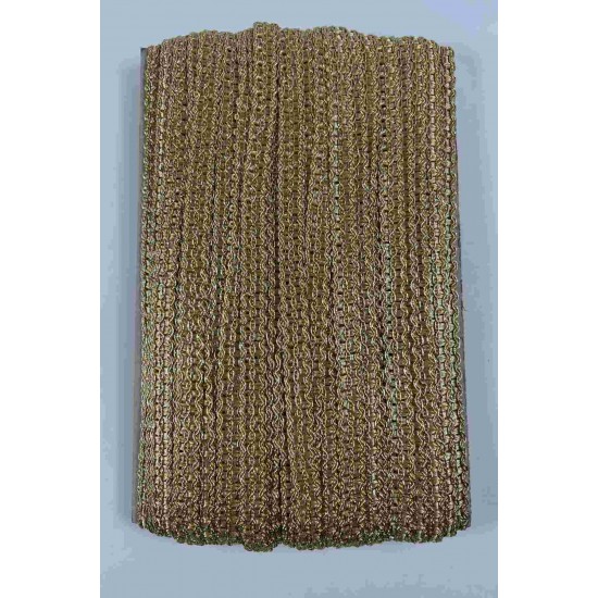 Gold Loopera Dense Knit Kabartmalı Dekoratif Şerit &ndash; Premium El İşi S&uuml;sleme 1 Metre-LOOPERA-29