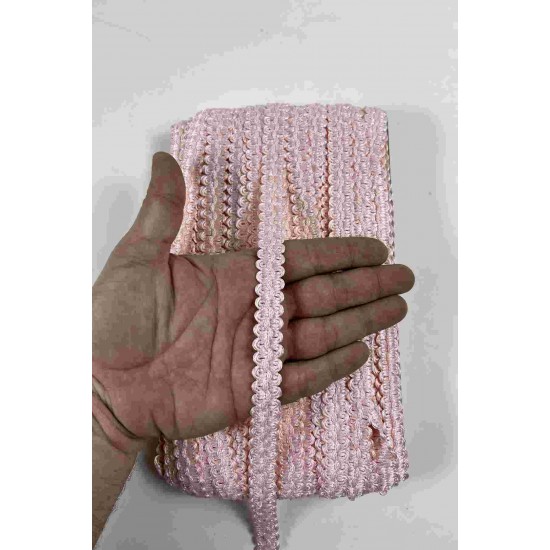 Somon Loopera Dense Knit Kabartmalı Dekoratif Şerit &ndash; Premium El İşi S&uuml;sleme 1 Metre-LOOPERA-3