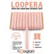 Somon Loopera Dense Knit Kabartmalı Dekoratif Şerit &ndash; Premium El İşi S&uuml;sleme 1 Metre-LOOPERA-3
