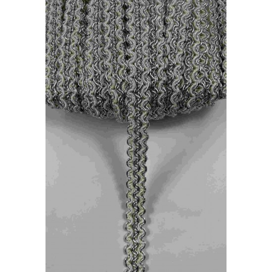 G&uuml;m&uuml;şl&uuml; Beyaz Loopera Dense Knit Kabartmalı Dekoratif Şerit &ndash; Premium El İşi S&uuml;sleme 1 Metre-LOOPERA-30