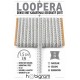G&uuml;m&uuml;şl&uuml; Beyaz Loopera Dense Knit Kabartmalı Dekoratif Şerit &ndash; Premium El İşi S&uuml;sleme 1 Metre-LOOPERA-30