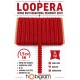 Kırmızı Loopera Dense Knit Kabartmalı Dekoratif Şerit &ndash; Premium El İşi S&uuml;sleme 1 Metre-LOOPERA-5