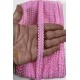 Pembe Loopera Dense Knit Kabartmalı Dekoratif Şerit &ndash; Premium El İşi S&uuml;sleme 1 Metre-LOOPERA-6