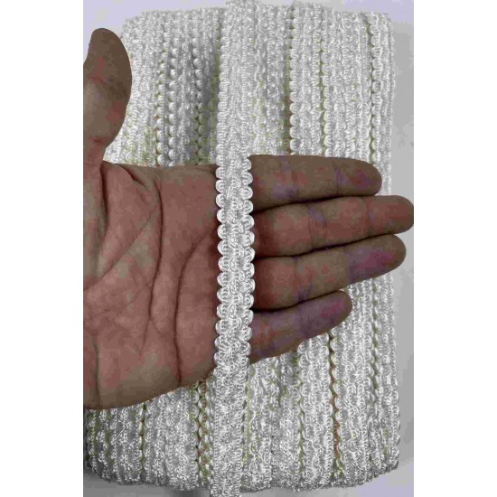 A&ccedil;ık Krem Loopera Dense Knit Kabartmalı Dekoratif Şerit &ndash; Premium El İşi S&uuml;sleme 1 Metre-LOOPERA-9