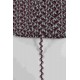Bordo G&uuml;m&uuml;ş Lumirex Vortiq Kabartmalı Zigzag Dekoratif Şerit &ndash; Premium El İşi S&uuml;sleme 1 Metre-LUMIREX-16