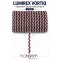 Bordo G&uuml;m&uuml;ş Lumirex Vortiq Kabartmalı Zigzag Dekoratif Şerit &ndash; Premium El İşi S&uuml;sleme 1 Metre-LUMIREX-16