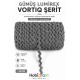 G&uuml;m&uuml;ş Lumirex Vortiq Kabartmalı Zigzag Dekoratif Şerit &ndash; Premium El İşi S&uuml;sleme 1 Metre-LUMIREX-23