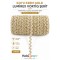 Koyu Krem Gold Lumirex Vortiq Kabartmalı Zigzag Dekoratif Şerit &ndash; Premium El İşi S&uuml;sleme 1 Metre-LUMIREX-24