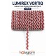 Koyu Kırmızı G&uuml;m&uuml;ş Lumirex Vortiq Kabartmalı Zigzag Dekoratif Şerit &ndash; Premium El İşi S&uuml;sleme 1 Metre-LUMIREX-7