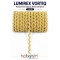 Sarı G&uuml;m&uuml;ş Lumirex Vortiq Kabartmalı Zigzag Dekoratif Şerit &ndash; Premium El İşi S&uuml;sleme 1 Metre-LUMIREX-9