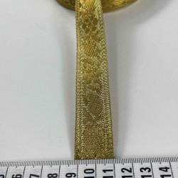Gold Etnik Lunavera Simli Dekoratif Şerit Kurdele 1 Metre-LUNAVERA-1