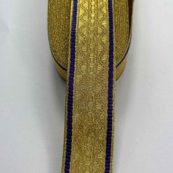Gold Mor Lunavera Simli Dekoratif Şerit Kurdele 1 Metre-LUNAVERA-15