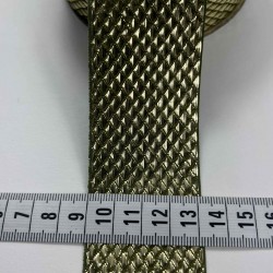 Laci Gold K&uuml;&ccedil;&uuml;k Baklava Simli Şerit Kurdele 1 Metre-LUNAVERA-19