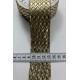 Gold K&uuml;&ccedil;&uuml;k Baklava Simli Şerit Kurdele 1 Metre-LUNAVERA-21