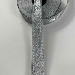 G&uuml;m&uuml;ş &Ccedil;izgi Lunavera Simli Dekoratif Şerit Kurdele 1 Metre-LUNAVERA-4