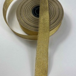 Gold D&uuml;z Lunavera Simli Dekoratif Şerit Kurdele 1 Metre-LUNAVERA-6