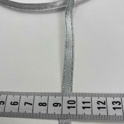 G&uuml;m&uuml;ş 0,5 Lunavera Simli Dekoratif Şerit Kurdele 1 Metre-LUNAVERA-8