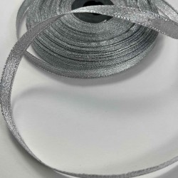 G&uuml;m&uuml;ş 0,5 Lunavera Simli Dekoratif Şerit Kurdele 1 Metre-LUNAVERA-8