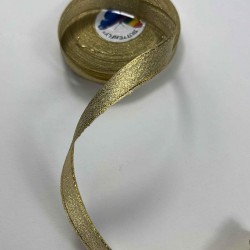 Gold 1 Cm Lunavera Simli Dekoratif Şerit Kurdele 1 Metre-LUNAVERA-9