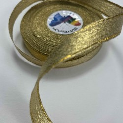 Gold 1 Cm Lunavera Simli Dekoratif Şerit Kurdele 1 Metre-LUNAVERA-9
