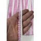Pembe Beyaz Lurexia Dekoratif Kenar S&uuml;s&uuml; Şerit &ndash; El İşi S&uuml;sleme Şeridi 1 Metre-LUREXIA-100