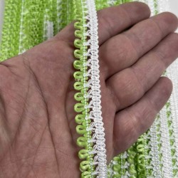 A&ccedil;ık Yeşil Lurexia Dekoratif Kenar S&uuml;s&uuml; Şerit &ndash; El İşi S&uuml;sleme Şeridi 1 Metre-LUREXIA-105
