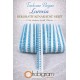 Turkuaz Beyaz Lurexia Dekoratif Kenar S&uuml;s&uuml; Şerit &ndash; El İşi S&uuml;sleme Şeridi 1 Metre-LUREXIA-107