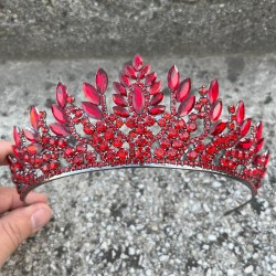 Madeline Kırmızı Abiye Tacı – Taşlı Düğün Kına Nişan Tacı, Gelin Aksesuar Modeli-MADELINE-5 Madeline Kırmızı Abiye Tacı – Taşlı Düğün Kına Nişan Tacı, Gelin Aksesuar Modeli-MADELINE-5