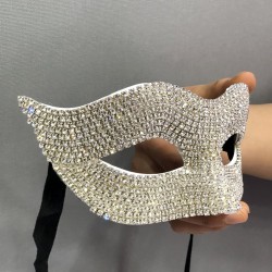 Gümüş Taşlı Maske-MAS-1003