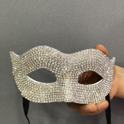 Gümüş Taşlı Maske-MAS-1003