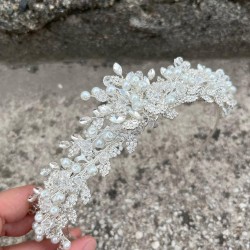 Michaelle Gümüş Gelin Kına Tacı Özel Gün Aksesuar Kadın Taç Saç Aksesuarı-MICHAELLE-6 Michaelle Gümüş Gelin Kına Tacı Özel Gün Aksesuar Kadın Taç Saç Aksesuarı-MICHAELLE-6