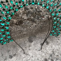 Michelle Yeşil Gelin Kına Tacı Özel Gün Aksesuar Kadın Taç Saç Aksesuarı-MICHELLE-5 Michelle Yeşil Gelin Kına Tacı Özel Gün Aksesuar Kadın Taç Saç Aksesuarı-MICHELLE-5