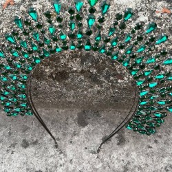 Michelle Yeşil Gelin Kına Tacı Özel Gün Aksesuar Kadın Taç Saç Aksesuarı-MICHELLE-5 Michelle Yeşil Gelin Kına Tacı Özel Gün Aksesuar Kadın Taç Saç Aksesuarı-MICHELLE-5